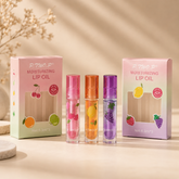 P.TWO.P Moisturizing Lip Oil Set – Fruit Flavored Hydrating Lip Gloss Trio