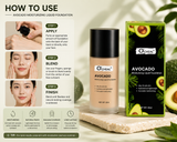 O'Cheal Avocado Moisturizing Liquid Foundation Hydrating Full Coverage Natural Makeup