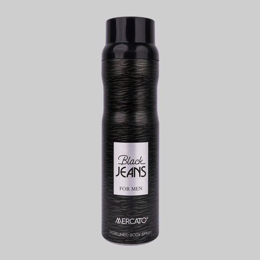 Mercato Black Jeans Perfumed Body Spray, For Men 200ml