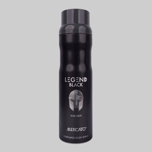 Mercato Legend Black Perfumed Body Spray, For Men, 200ml