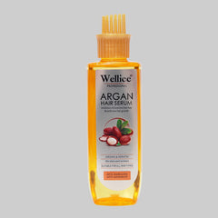 WELLICE Anti hair loss & Anti dandruff Argan Hair Serum With Comb Head 200ml