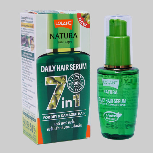 Lolane Natura Daily Hair Serum shiny Hair Care Color Damaged Ended Oil 50ml