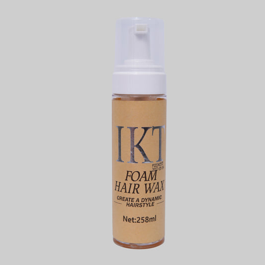 IKT Hair Styling Foam Wax, Foaming Curl Pomade, Creates Soft Wraps, Mousse for Curly Hair, Defines Curls, Anti Frizz by IKT Hair Wax Stick - 258gm