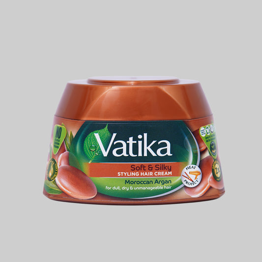 Vatika Naturals Soft & Silky Styling Hair Cream with Moroccan Argan 140ML