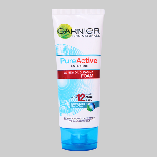 Garnier Pure Active Acne & Oil Clearing Foam, 100ml