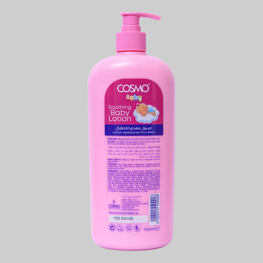 Cosmo - Moisturizing and Soothing Baby Lotion with Aloe Vera and Vitamin E, 750 ml