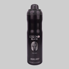 Mercato Legend Black Perfumed Body Spray, For Men, 200ml