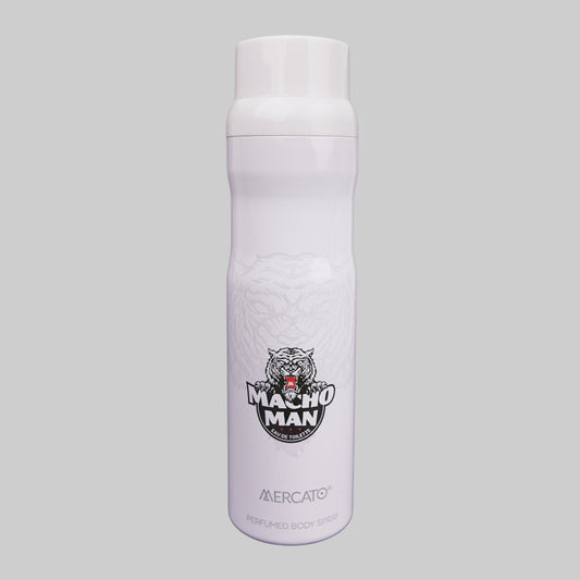 Mercato Macho Man Perfumed Body Spray, Eau De Toilette, 200ml