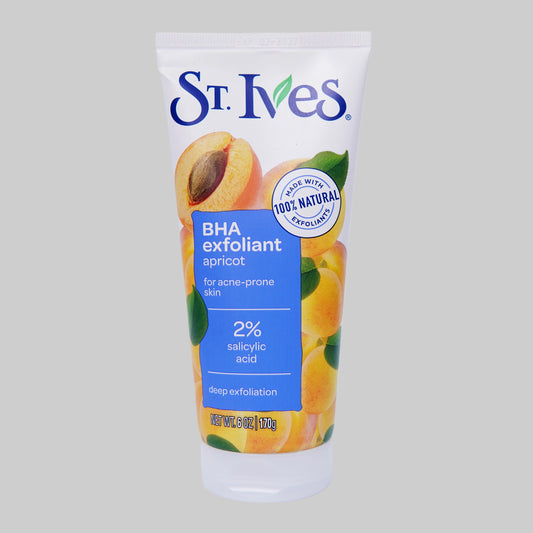 St.Ives  BHA Apricot Face Scrub, Facial Exfoliant for Acne Prone Skin 170g