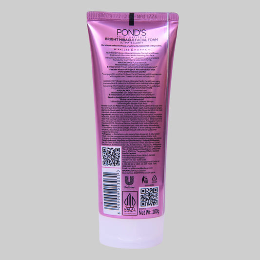 Pond's Bright Miracle Ultimate Clarity Niasorcinol Facial Foam 100g