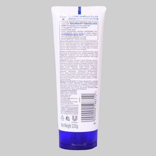 Dove Beauty Moisture Conditioning Face Wash 100g