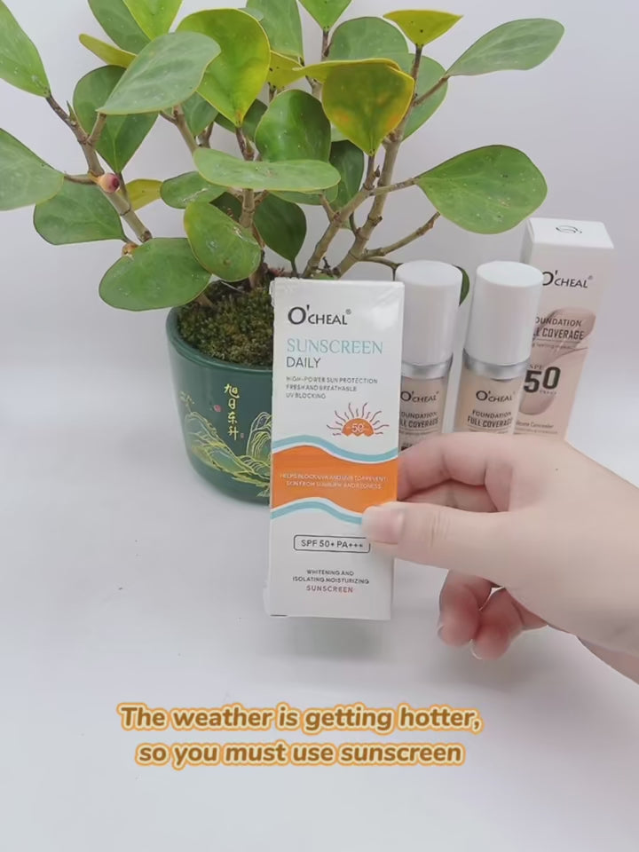 O'CHEAL Daily Sunscreen SPF 50+ PA+++ – Whitening & Moisturizing Sun Protection